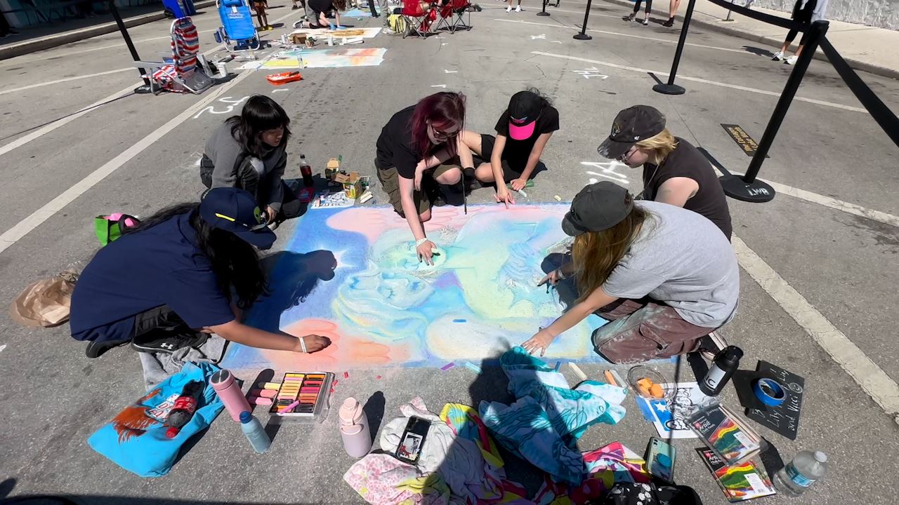  Students at Lake Worth Street Painting Festival